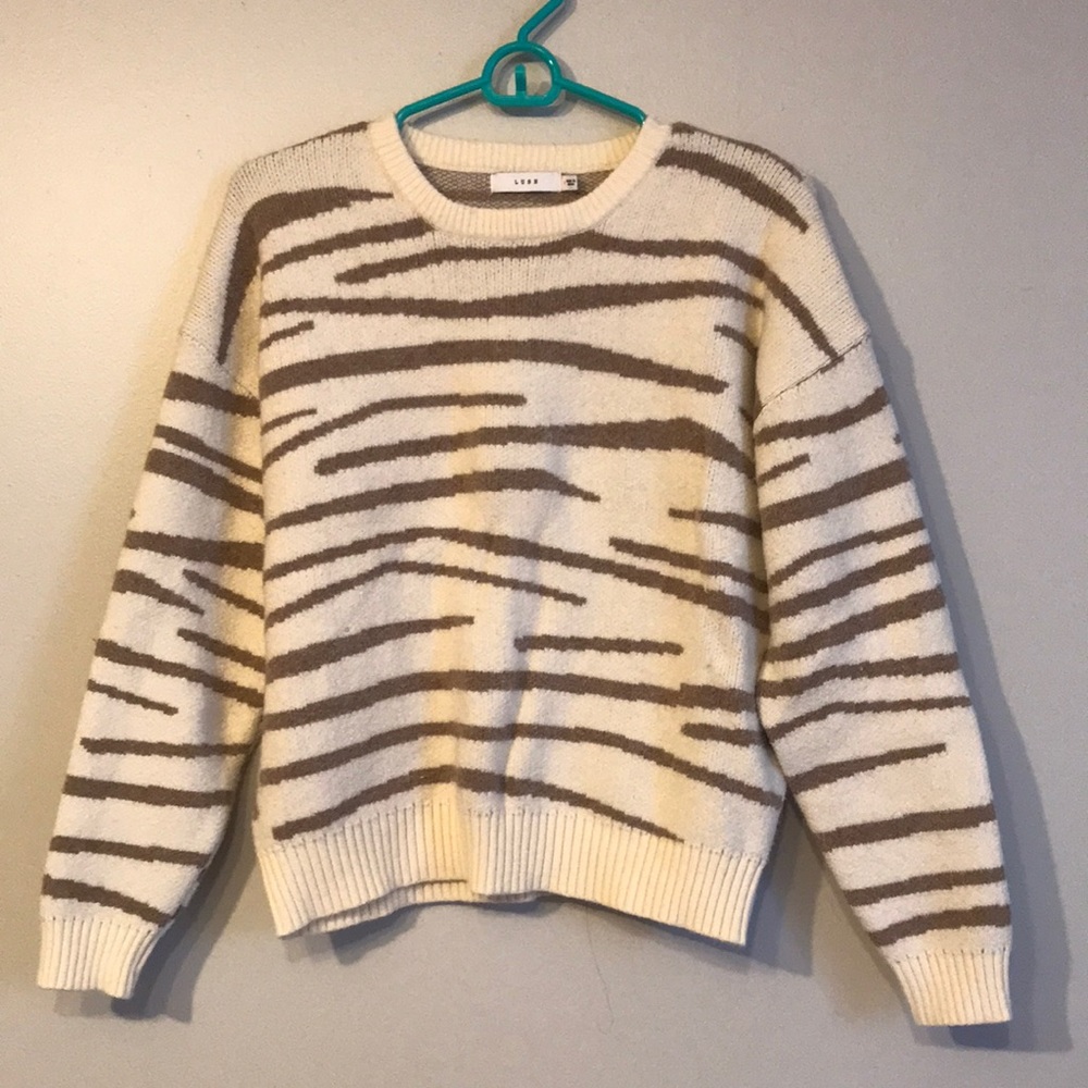 Lush Animal Print Sweater